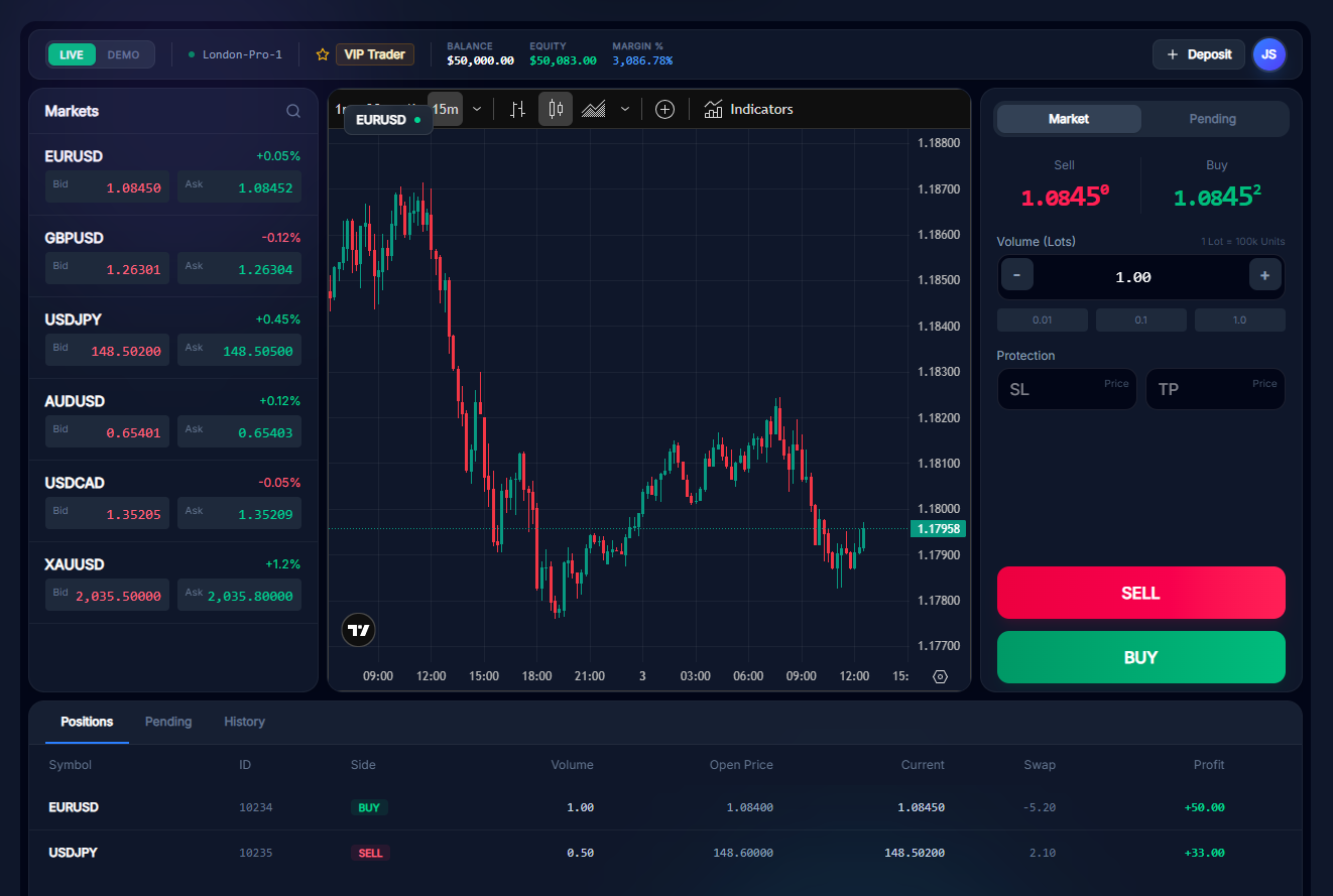 Dashboard Interface